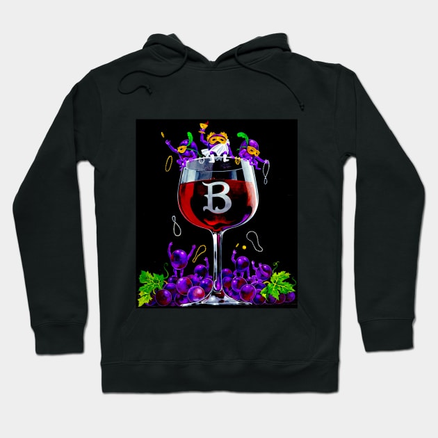 Bacchus Mardi Gras Hoodie by Michael Hunt Studio